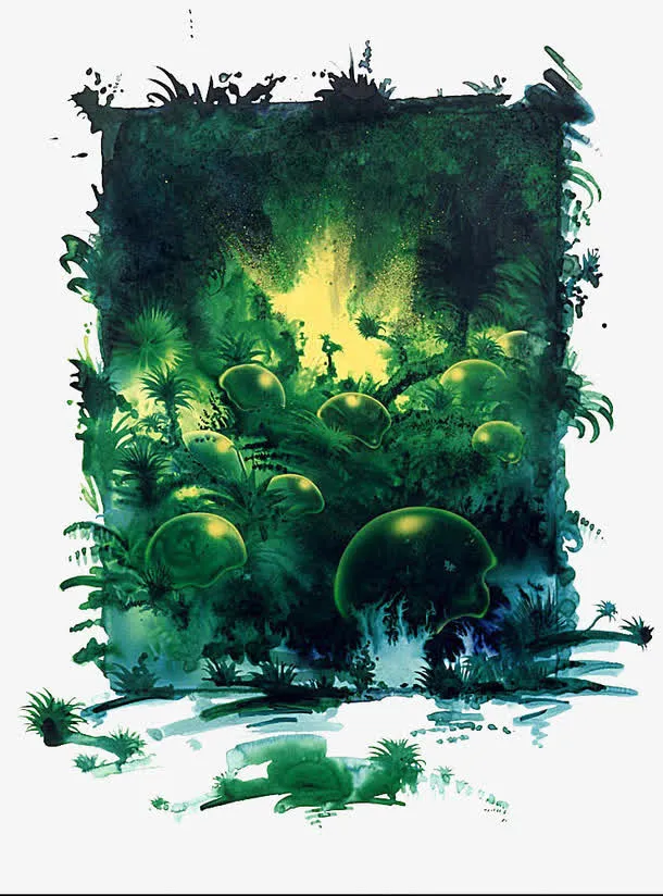 水彩梦幻景色其它类别免抠