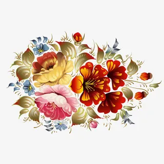 民族艺术画免抠