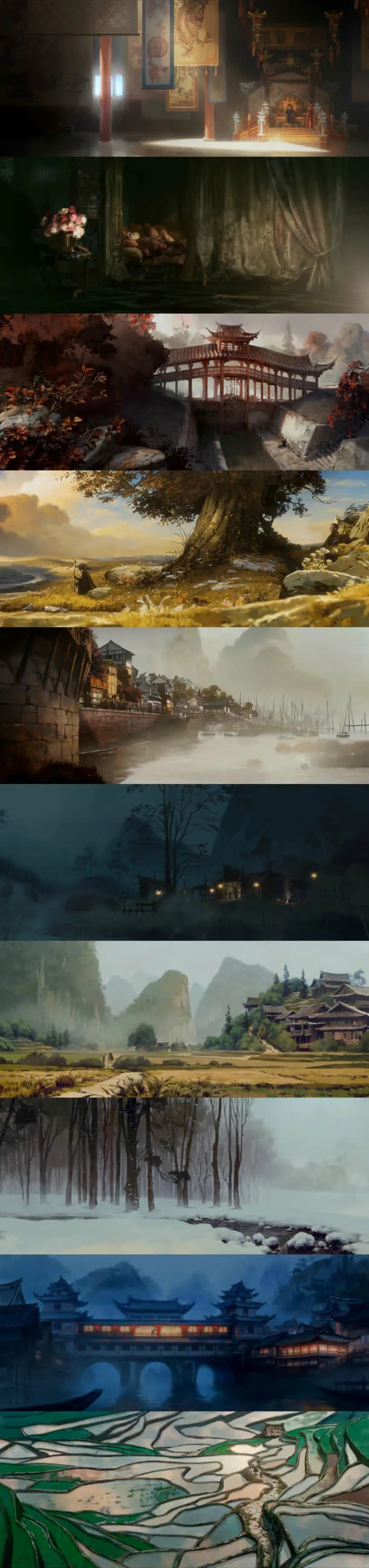 宫廷油画海报背景