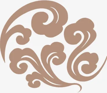 手绘花纹中医图片免抠