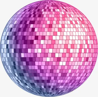 创意多彩灯光球免抠