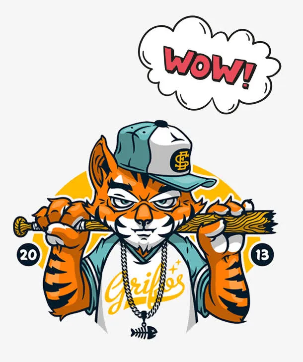 嘻哈猫咪免抠