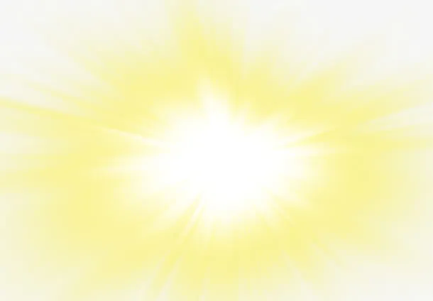 唯美精美金色炫光太阳阳光光线免抠