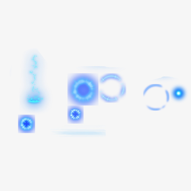 科技蓝光光效元素免抠