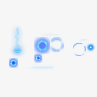 科技蓝光光效元素免抠
