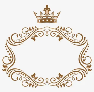欧式花纹皇冠边框矢量免抠