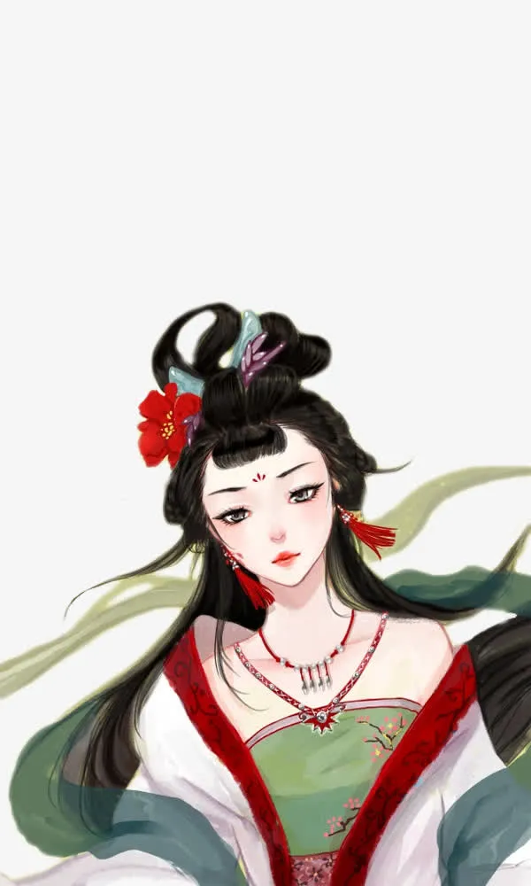 古代中国风宫廷后宫美女免抠