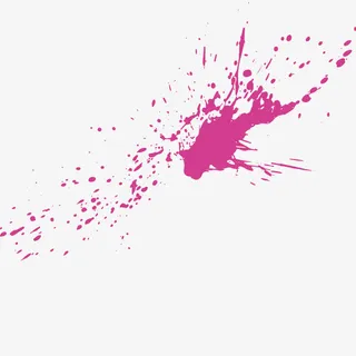 矢量绘画墨汁溅落免抠