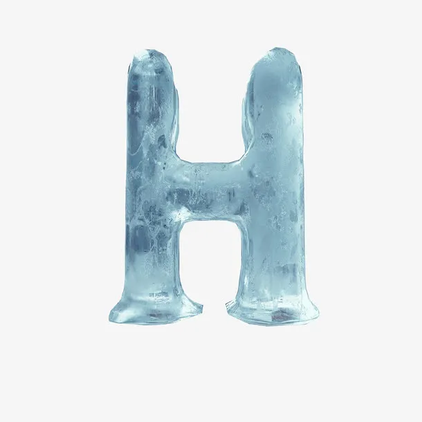 蓝色冰块H免抠