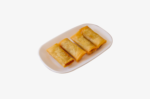 春卷油炸早点免抠