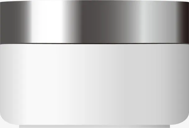 白色保湿霜瓶子免抠