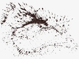 卡通黑白碎削动感底纹免抠