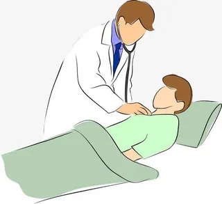医生给患者检查身体免抠
