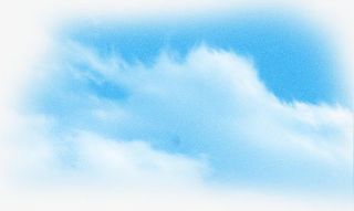 蓝色天空白色云彩免抠