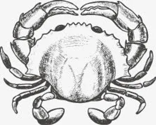 手绘大螃蟹线稿免抠