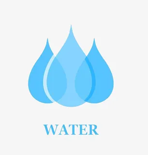 三个水滴标志免抠