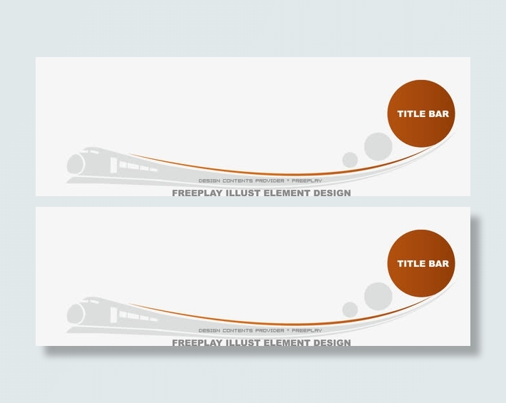 标题栏矢量素材免抠
