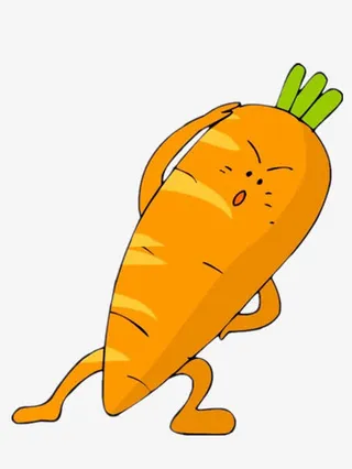 锻炼身体的胡萝卜免抠