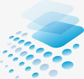 蓝色梦幻科技标志矢量图免抠