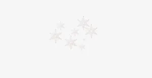 漂浮冬日雪花免抠