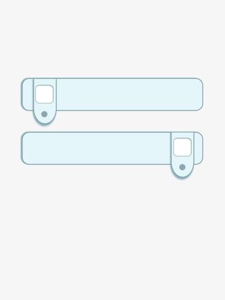 标题框蓝色反向免抠