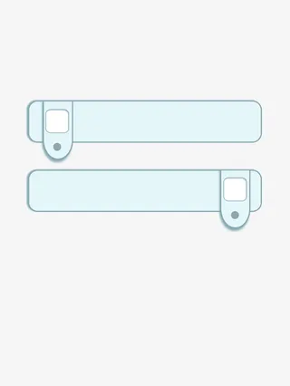 标题框蓝色反向免抠