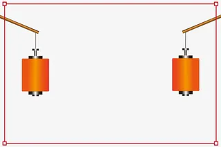 中国风创意灯笼边框免抠图免抠