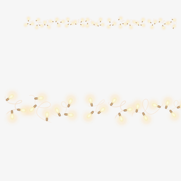 灯串灯泡元素免抠