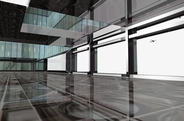 美术馆室内免抠