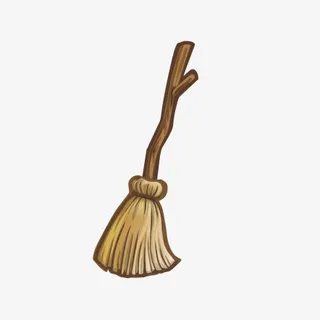 万圣节扫把免抠