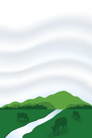 卡通牛奶天空草原背景高清