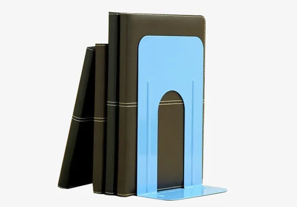 蓝色文具书架免抠