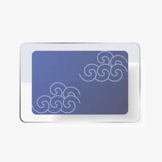 蓝色玻璃贴图免抠