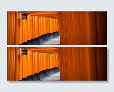 千本鸟居文艺小清新背景图高清