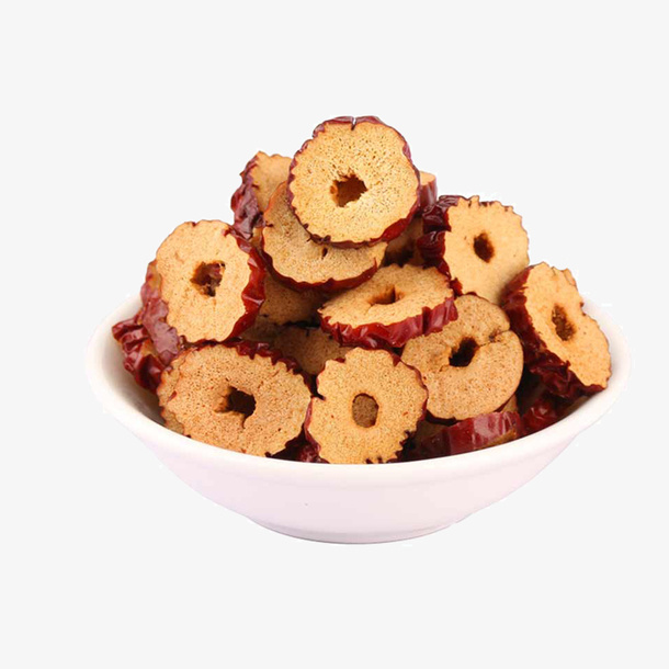 一碗新鲜的红枣干设计免抠