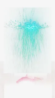 蓝色喷溅的效果装饰免抠