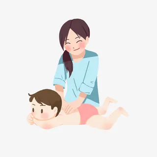 母婴服务简约扁平风免抠其他元素