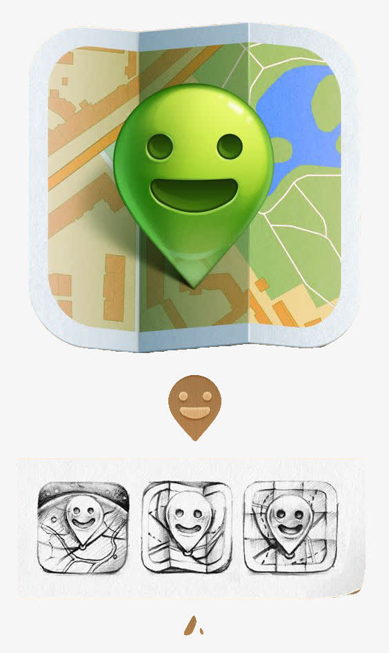 GPS定位图标免抠