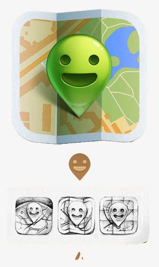 GPS定位图标免抠