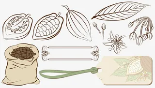 食品袋子矢量免抠