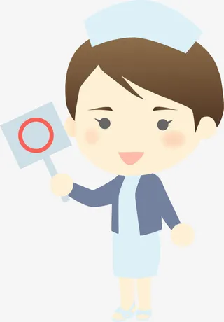 护士女孩卡通人物职业装展示免抠