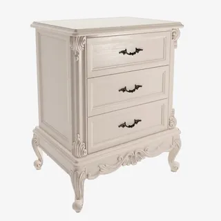 白色欧式床头柜免抠