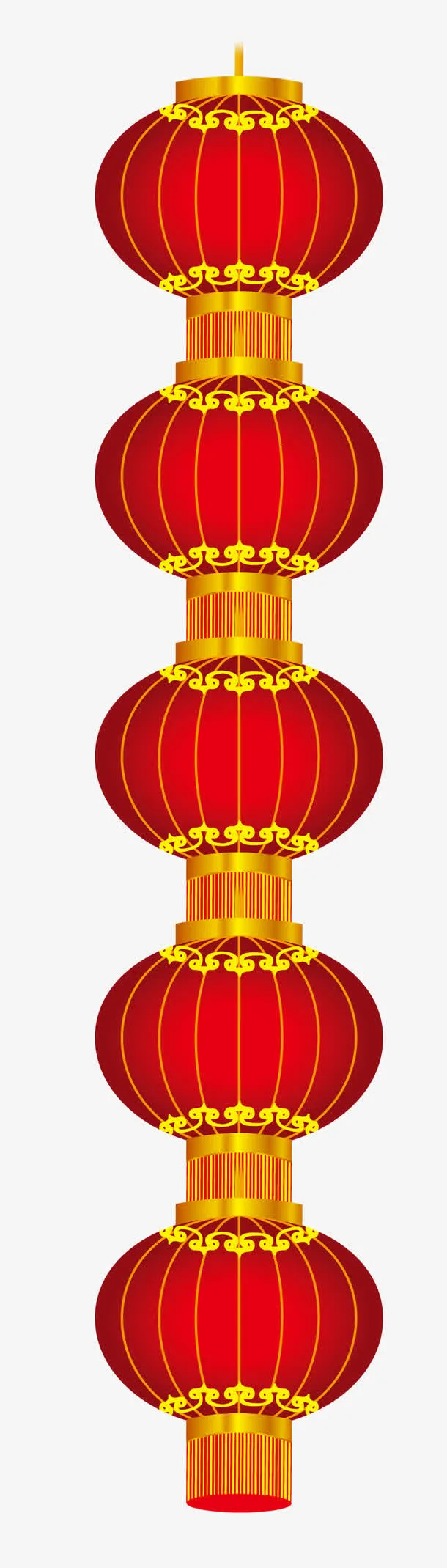 元宵节大红灯笼免抠