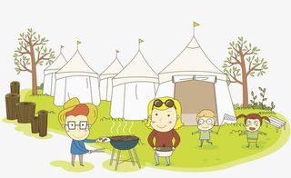 卡通蒙古包免抠