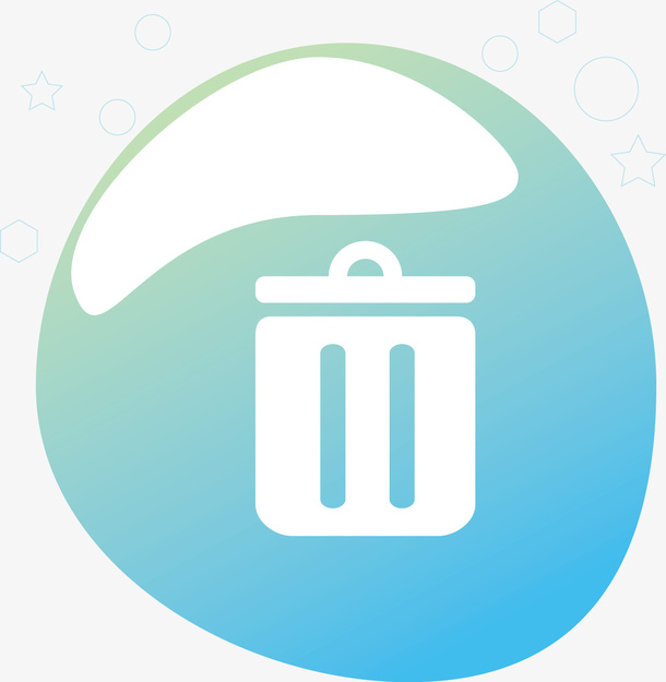 简约删除免抠图标免抠