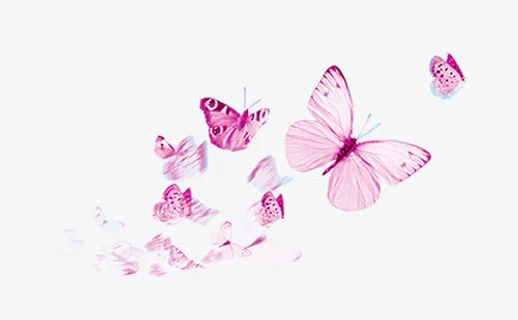 漫天飞舞的蝴蝶免抠动植物动物元素