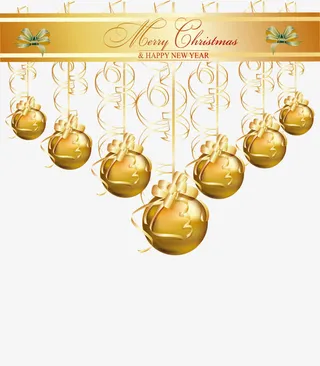 圣诞节圣诞球挂饰免抠