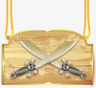 海盗刀招牌免抠