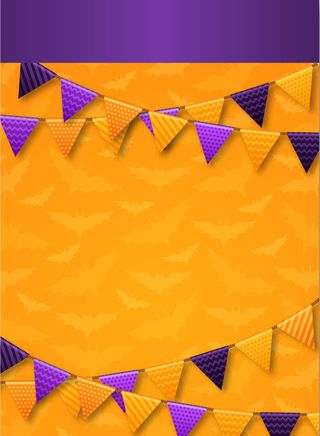 黄色质感吊旗海报背景素材高清