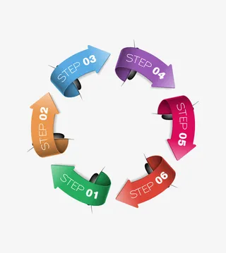 矢量流程示意图免抠